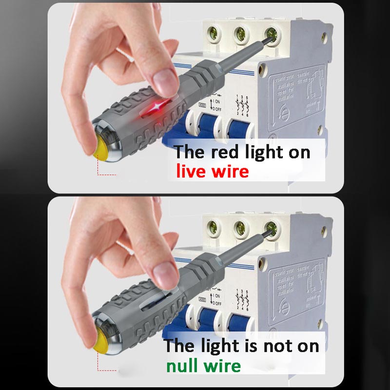 2-in-1 Voltage Tester Pen & Magnetic Screwdriver – AC/DC Neon Display, Anti-Slip Handle, Slotted & Phillips Bits, Pocket-Sized Circuit Detector