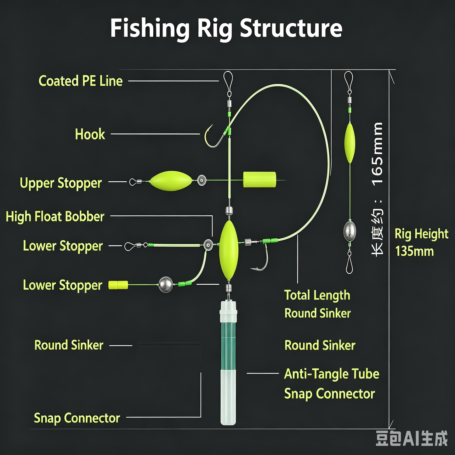 Ready‑to‑Fish Anti‑Bottom Dual Hook Rig