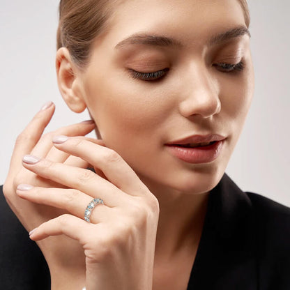 ⏳Limited-time 50% off⏰Full Diamond Navy Blue Ring💍