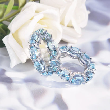 ⏳Limited-time 50% off⏰Full Diamond Navy Blue Ring💍