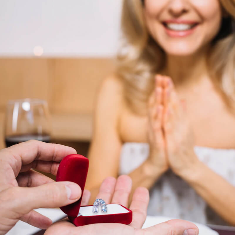 ⏳Limited-time 50% off⏰Full Diamond Navy Blue Ring💍