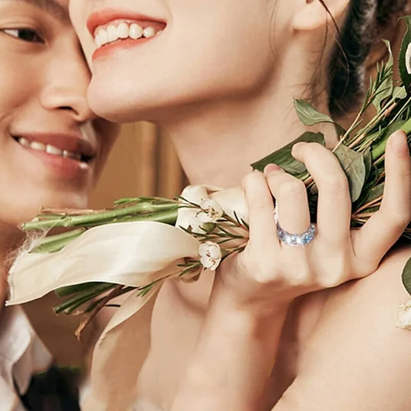 ⏳Limited-time 50% off⏰Full Diamond Navy Blue Ring💍