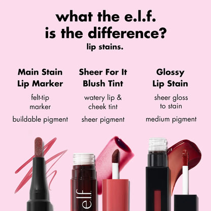 e.l.f Main Stain Lipliner Marker - Long-Lasting Lip Color Tool for Precise Lip Definition (Beauty & Personal Care Makeup Accessory)