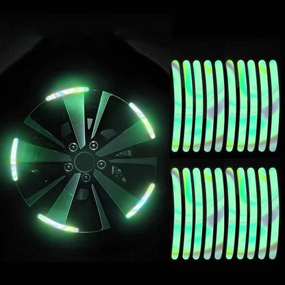 Reflective Rim Stickers – Safety & Style in One 🚗⚡ Visible day and night – Approved for road use