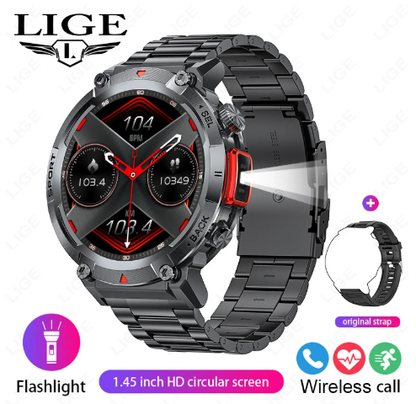 📢📢 Desconto de 50% por tempo limitado!!🎊 Novo relógio inteligente Bluetooth elegante e resistente⌚