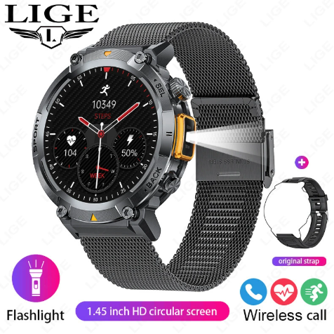 📢📢 Desconto de 50% por tempo limitado!!🎊 Novo relógio inteligente Bluetooth elegante e resistente⌚