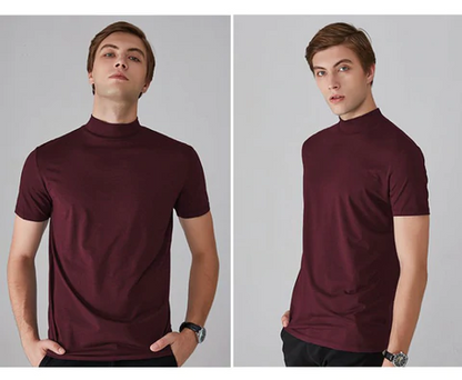 🆒40% OFF👕High Neck Slim Fit T-shirt for Men⚡