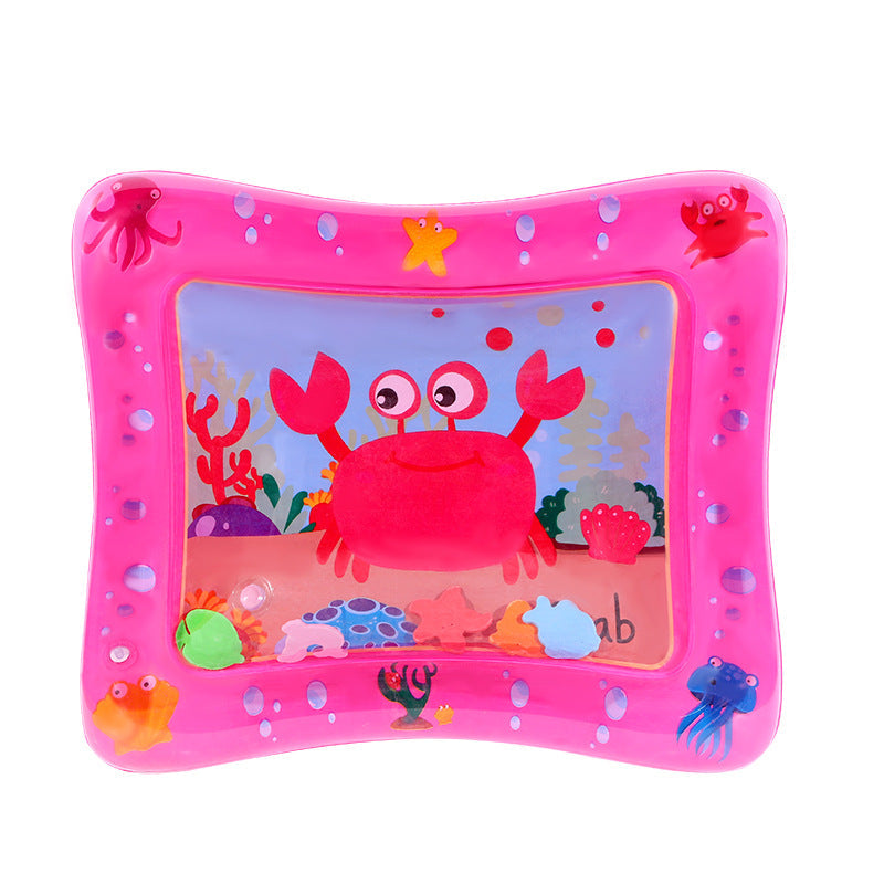 😻Water mat for pet– interactive toy with floating fish + cooling summer mat