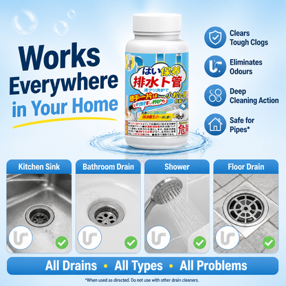 🔥Hot Sale 50% OFF🔥 Easy Drain Care! Effervescent Deodorising Tablets for Smelly Pipes 🌬️
