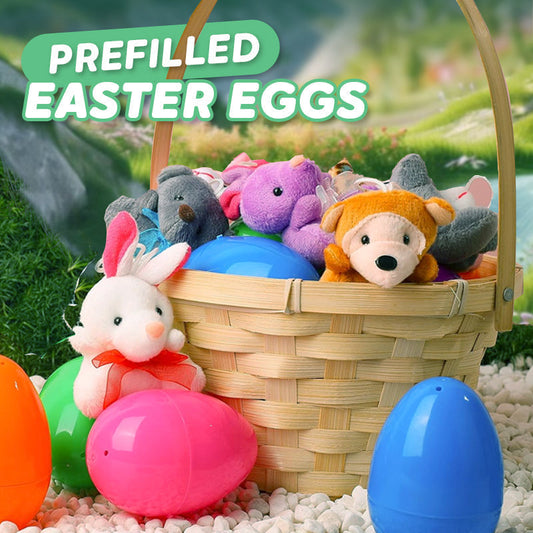 🎁Easter Hot Sale 50% OFF🎁Prefilled Easter Eggs with Stuffed Animals Toys