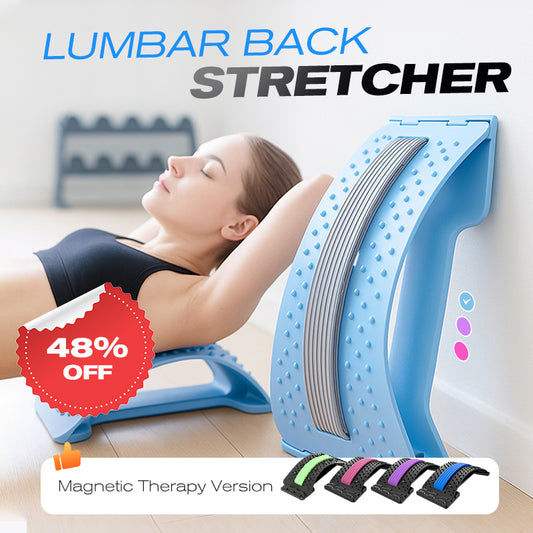 Massage with acupuncture and magnetic therapy for the lower back