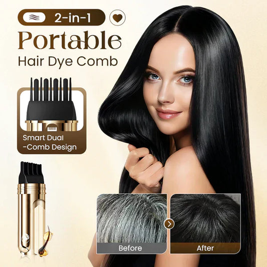 🔥Flash Sale💖2-in-1 Convenient Hair Dye Comb For Gray Hair