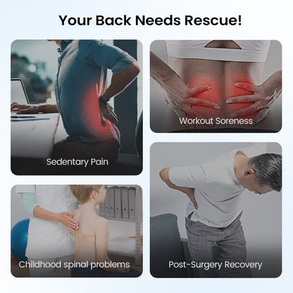 Massage with acupuncture and magnetic therapy for the lower back
