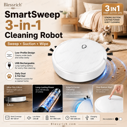 SmartSweep™ 3-in-1 Robot Cleaner