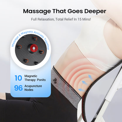 Massage with acupuncture and magnetic therapy for the lower back