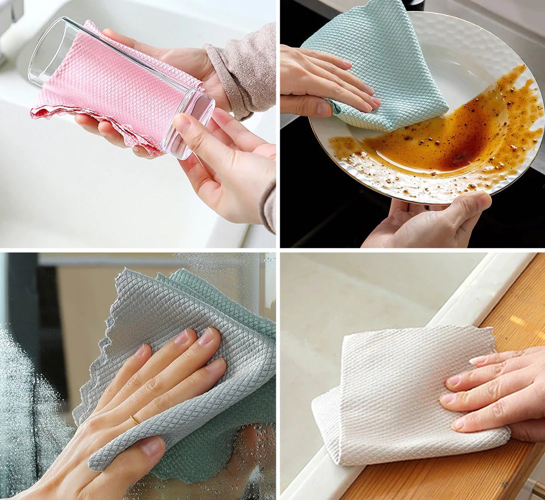 🔥Streak-Free Miracle Cleaning Cloths - Reusable【5 Pieces】