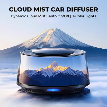 ☁️2025 Cloud Mist Car Diffuser - Auto On/Off with 30-Day USB-C Battery & 1 Refill = 1 Year Freshness