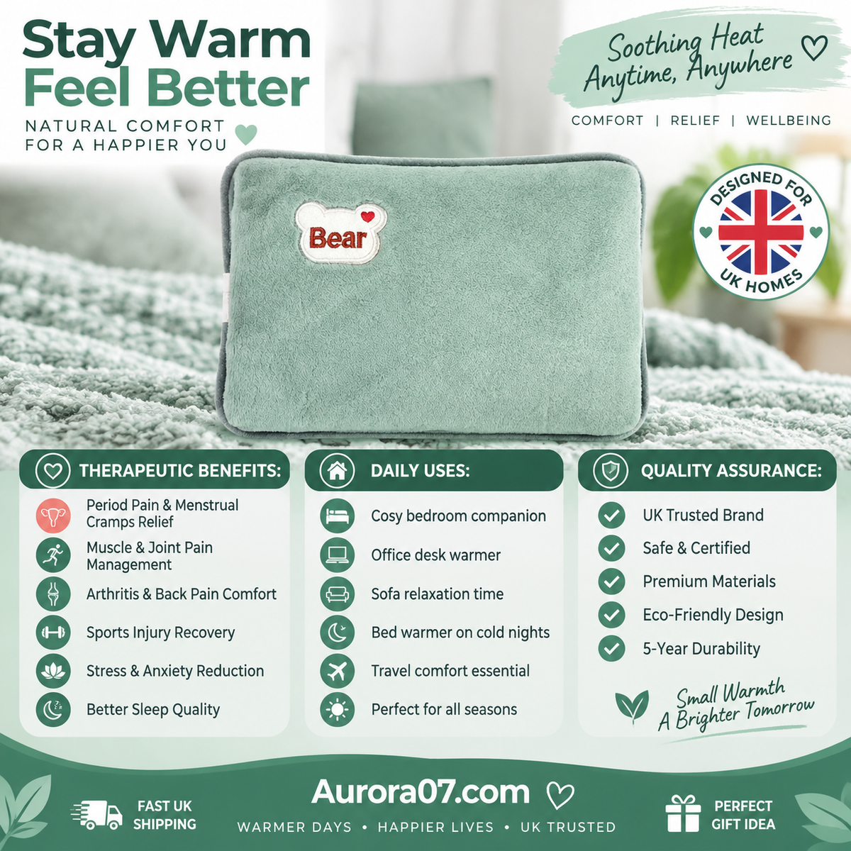 Rechargeable hot water bottles, heat packs, explosion-proof heat pads