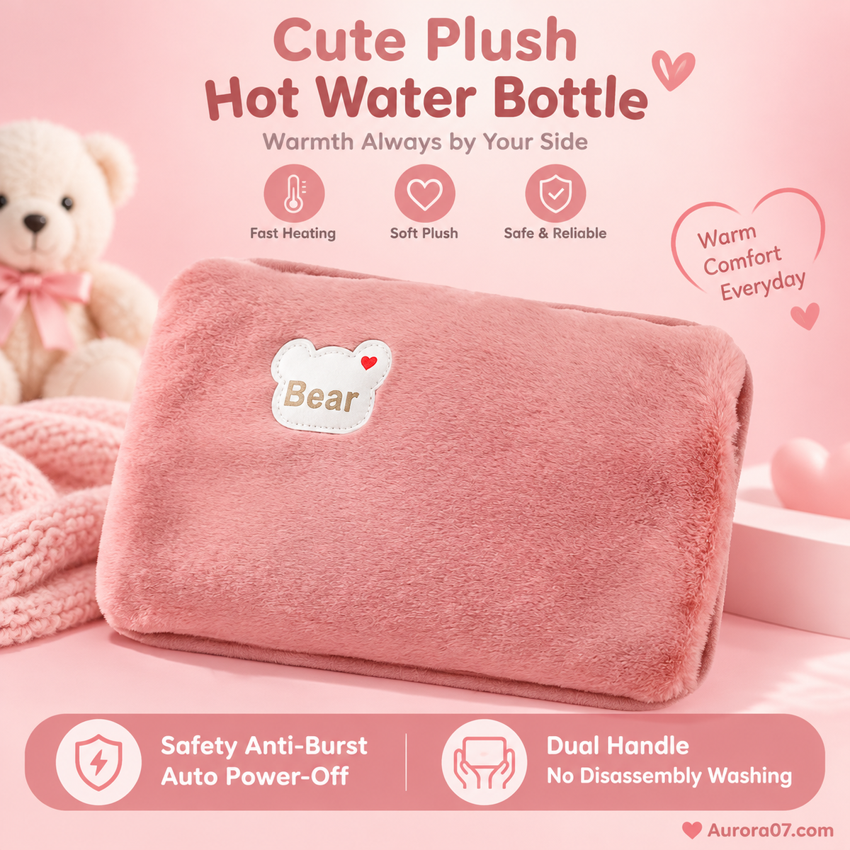 Rechargeable hot water bottles, heat packs, explosion-proof heat pads