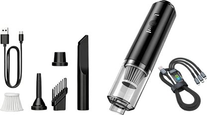 Powerful car vacuum cleaner – Blower function –  – Versatile