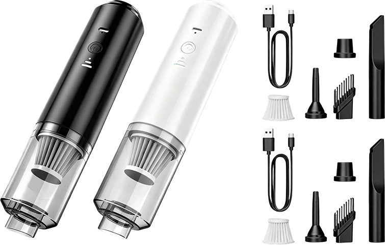 Powerful car vacuum cleaner – Blower function –  – Versatile