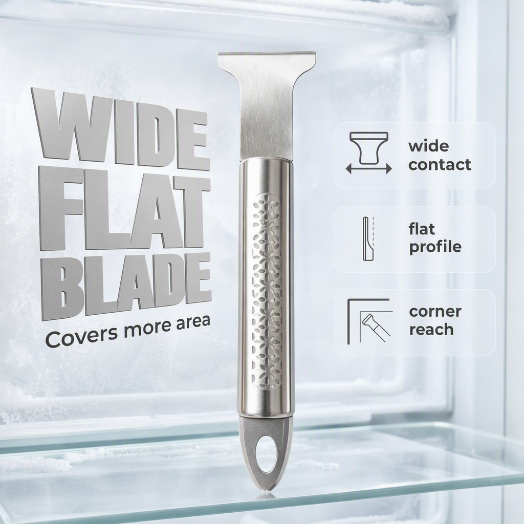 Stainless Steel Freezer Ice Scraper Tool