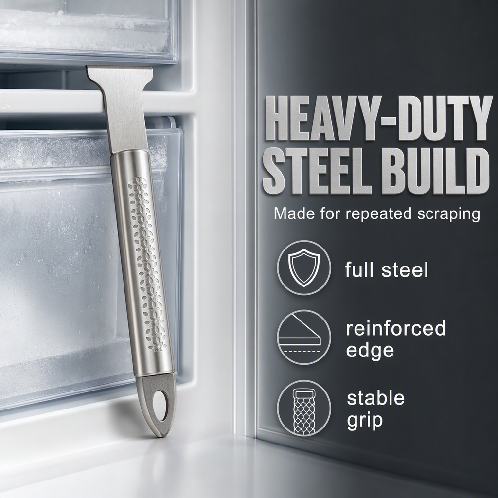 Stainless Steel Freezer Ice Scraper Tool