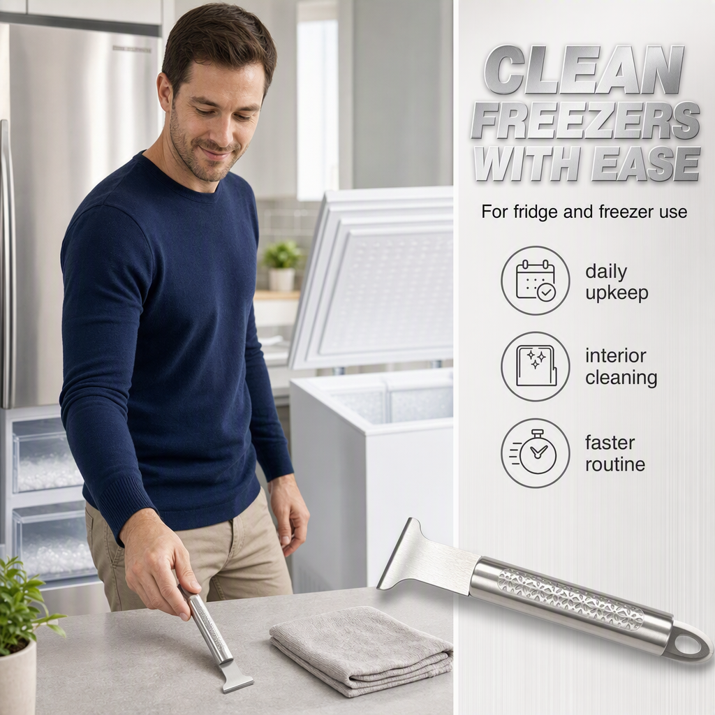 Stainless Steel Freezer Ice Scraper Tool