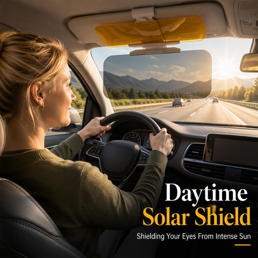 🚗 Save 50%! 🌙 Universal HD Anti-Glare Visor – Day & night driving safety ✨
