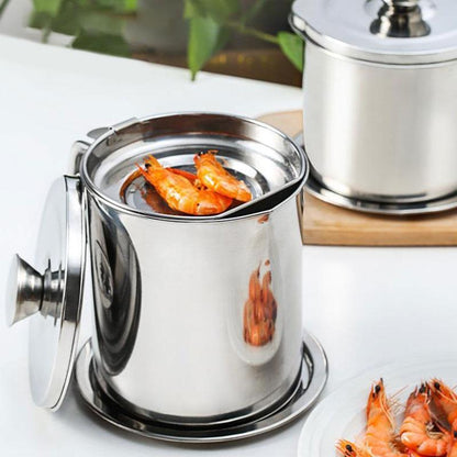 Oil Filter Pot-Double the dirt-holding capacity