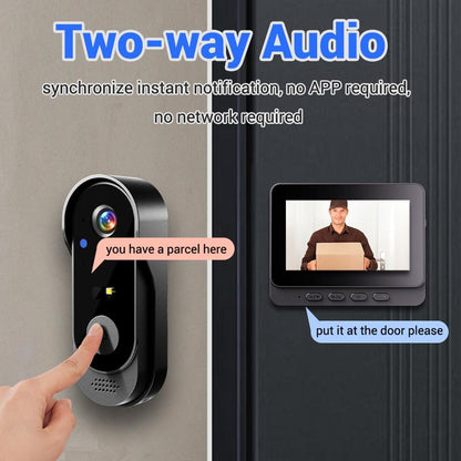 💐60% OFF ! Doorbell Camera with Screen – 4.3-Inch Display, Easy Setup 📱🔔【Exceptional Price】