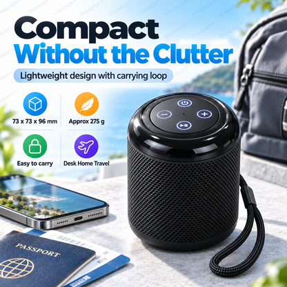 🥳2026 HOT SALE 🔥 50% OFF! Portable Bluetooth Speaker – Bluetooth 5.3, 5W clear sound, TF card + USB playback, hands-free calls. Compact, lightweight & easy to carry. Big sound anywhere! 🎶🔊