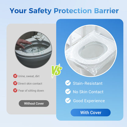 🎁2026 Hot Sale🎁💥 Disposable Plastic Toilet Seat Cover - No Worry Of Public Toilet Anymore👋
