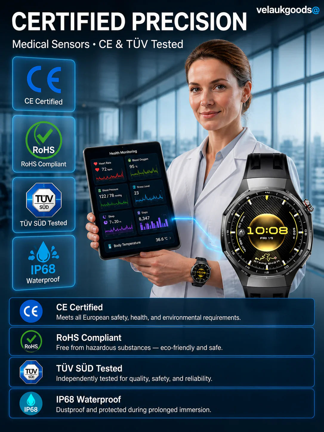 GT6pro Bluetooth Call Smartwatch – Bestseller