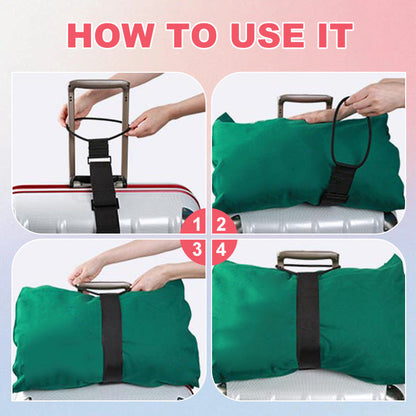 ❄️Zomerfresh 50% Korting!🧳Elastische Bagageriem voor Koffers – Handenvrije Tassenhouder voor Reizen, Vliegveld & Treinstation