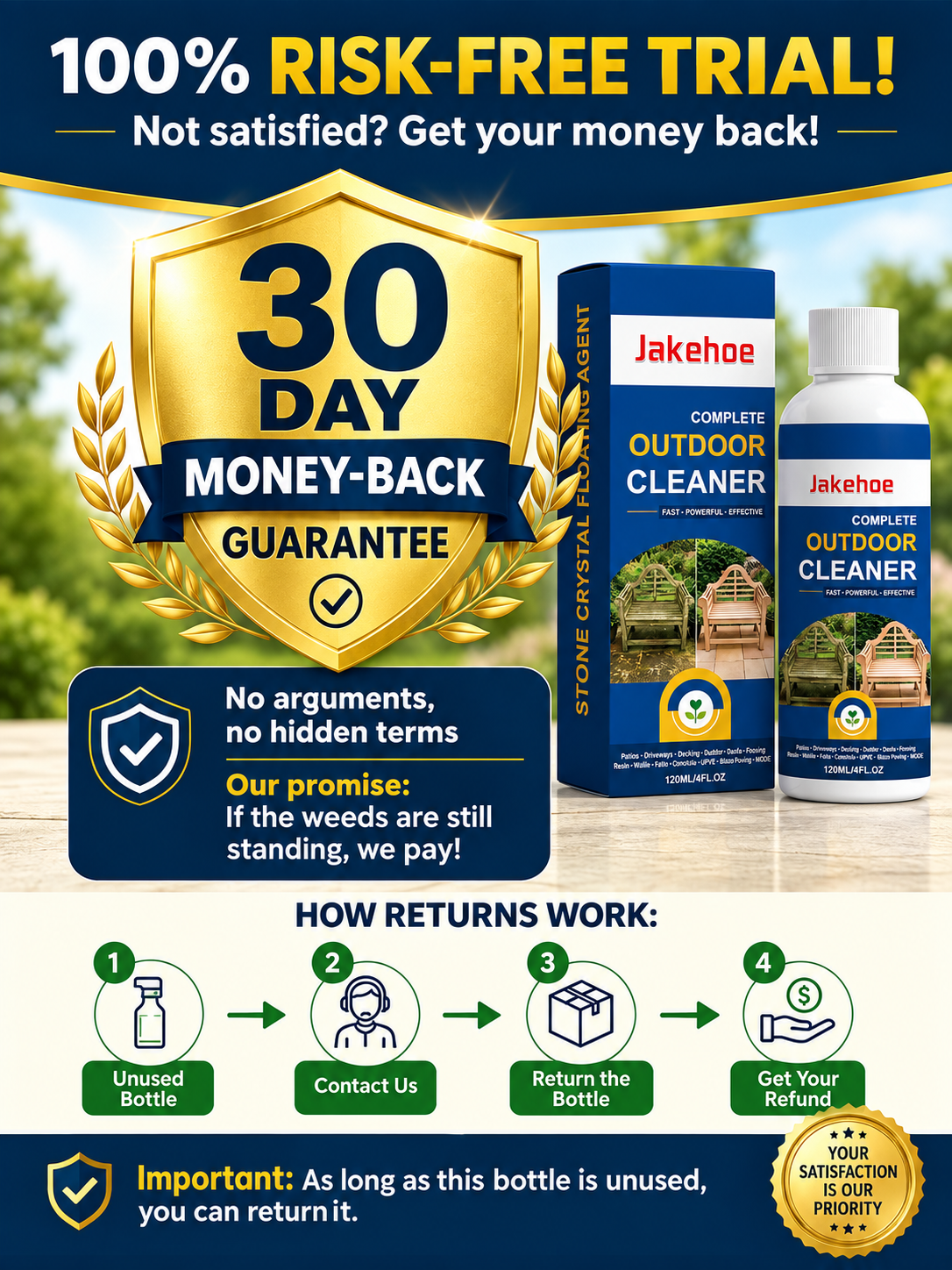 📢Limited-time offer: 60% OFF!🏆Multi-Surface Stone Cleaner – Effectively eliminates moss, black spots, and hard water stains, plus effortlessly handles weeds growing in cracks and joints