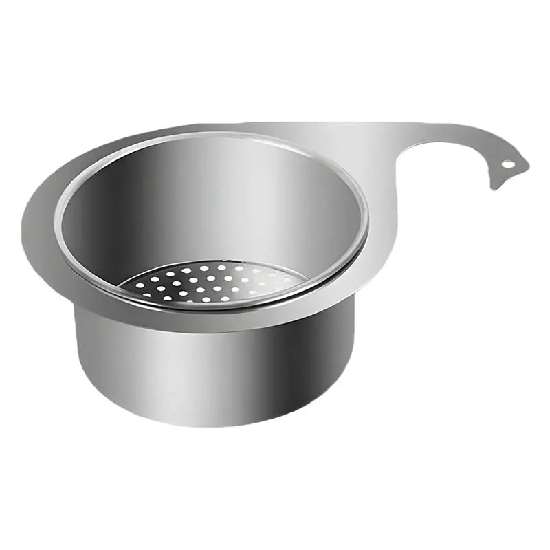 Cesta Coadora de Inox em Forma de Cisne