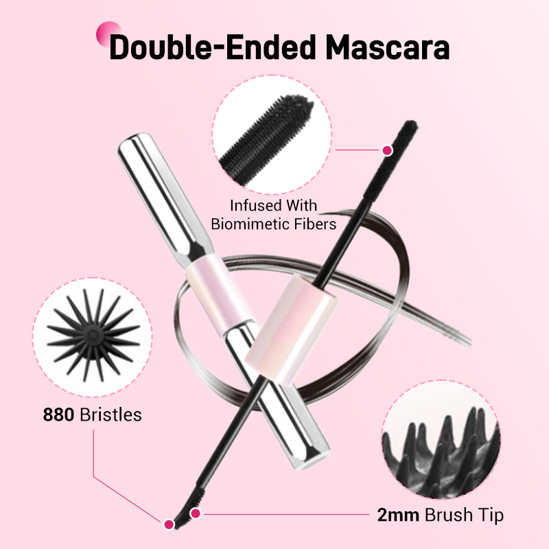 💕Double-Ended Waterproof Lengthening & Curling Mascara🌸💐
