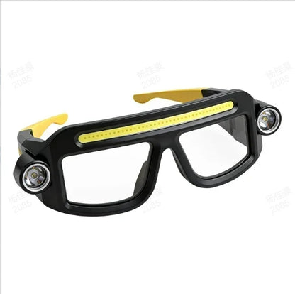 ✨Rechargeable LED head torch in glasses style