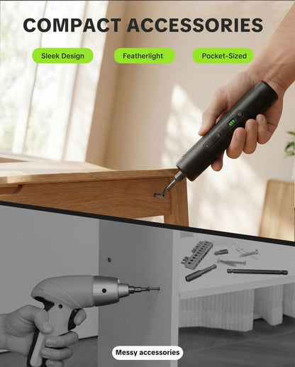 🔧 Compact Cordless Electric Screwdriver Set