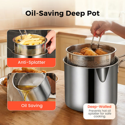 🔥LAST DAY SALE 54% OFF🎁304 Stainless Steel Multifuntional Fryer