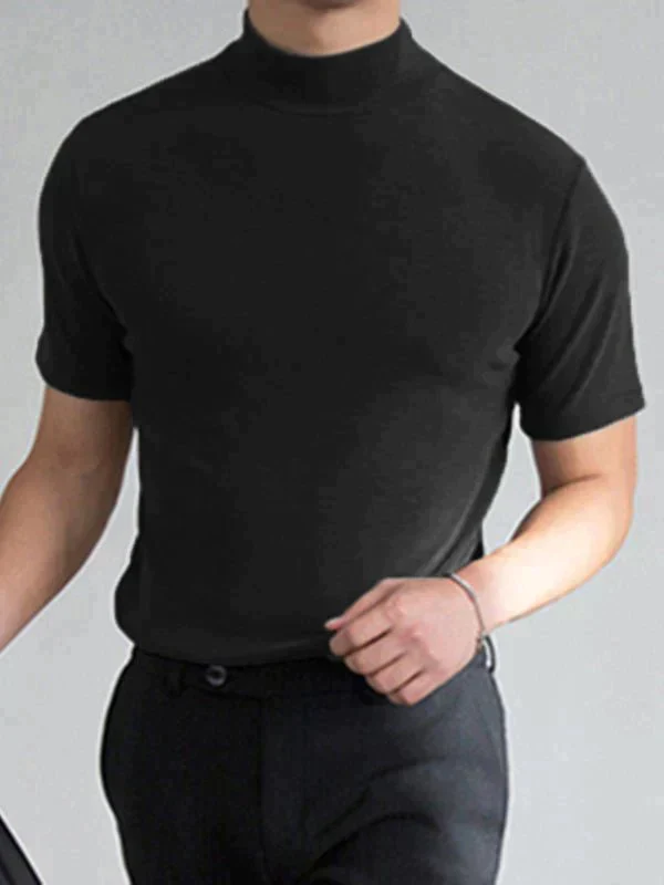 🆒40% OFF👕High Neck Slim Fit T-shirt for Men⚡