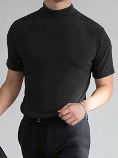 🆒40% OFF👕High Neck Slim Fit T-shirt for Men⚡