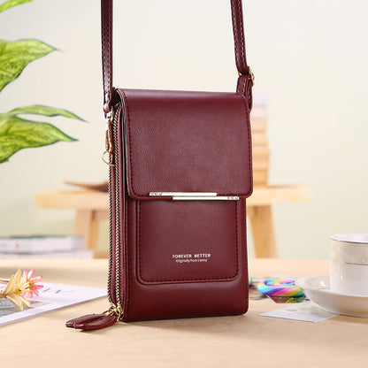 🏆Last Day Promotion：ONLY ￡8.99!!👜📱 Simple and elegant women's touchscreen crossbody phone wallet
