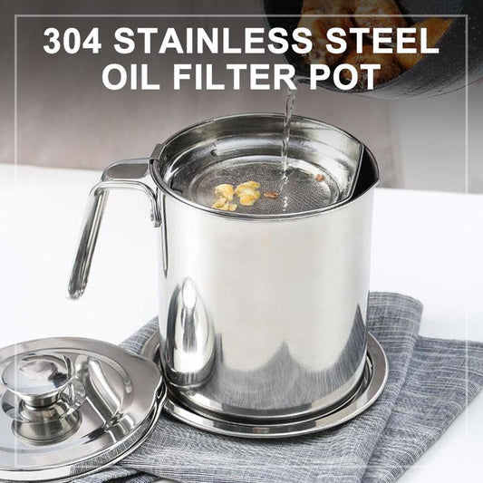 Oil Filter Pot-Double the dirt-holding capacity
