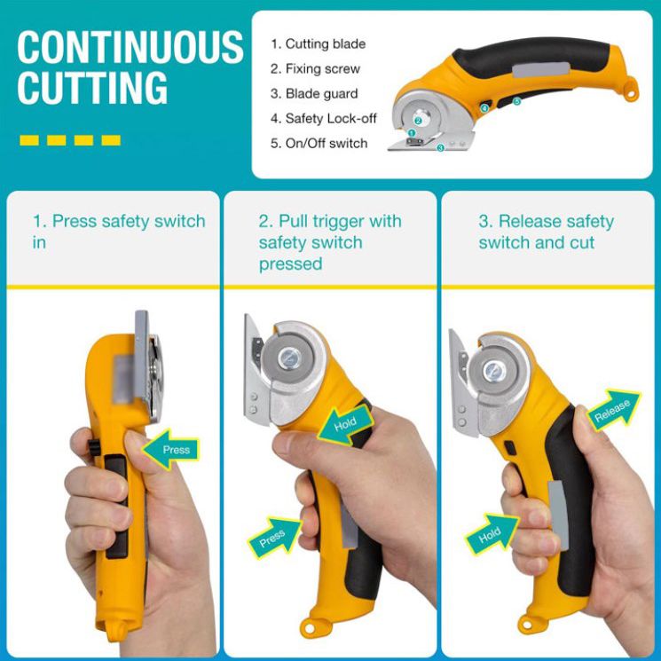 🔥Hot Sale 50% 0FF🔥New Cordless Electric Scissors with Safety Lock