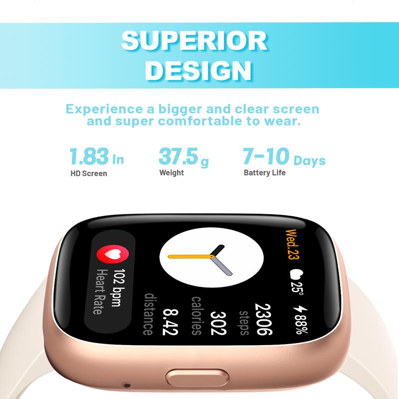 ⌚ 50% OFF! Smart Watch for Women & Men – Make/Answer Calls, 100+ Sports Modes, Sleep Tracker & IP68 Waterproof! 💪📲