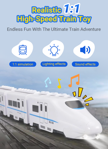 💖2025 Merry Christmas Sale🚅Electric Universal Simulation High Speed Railway Harmony Train Toy