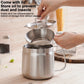 Strain & Reuse Oil Instantly! 2-in-1 Stainless Oil Strainer Pot