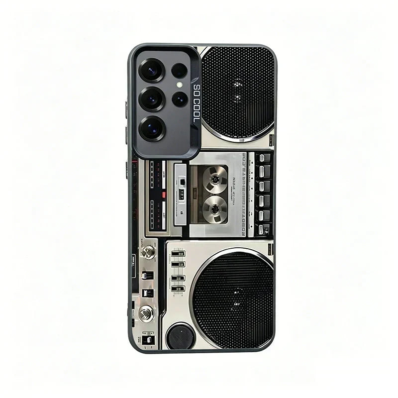 ⏳Time-Limited Special⏰Retro Cassette Player Pattern Silicone Phone Case Applicable to the iPhone/Galaxy series📱📼